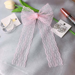 Kẹp tóc nơ ren tiểu thư