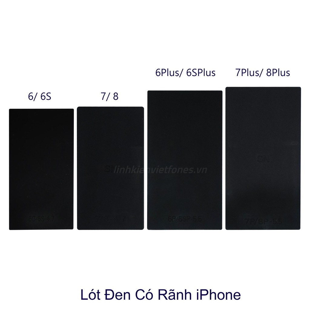 Lót đen có rảnh ép liền ron iphone 6|6s, 6P|6sP, 7|8, 7P|8P