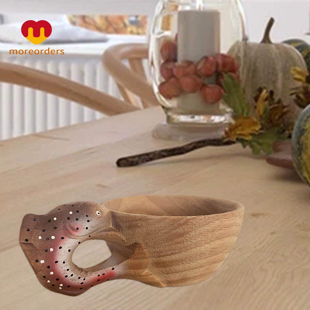 Cốc Uống Nước Bằng Gỗ Hình Đầu Động Vật Độc Đáo