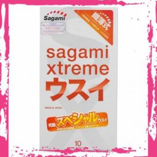 [Siêu HOT] Bao cao su Sagami Xtreme Super Thin siêu mỏng cao cấp 10 bao[Có quà tặng của shop kèm theo]