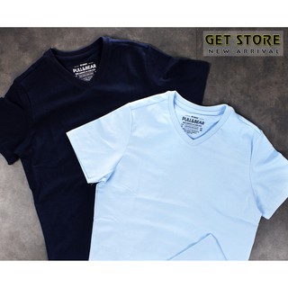 Áo thun cổ tim Pull & Bear - Vải dư chính hãng