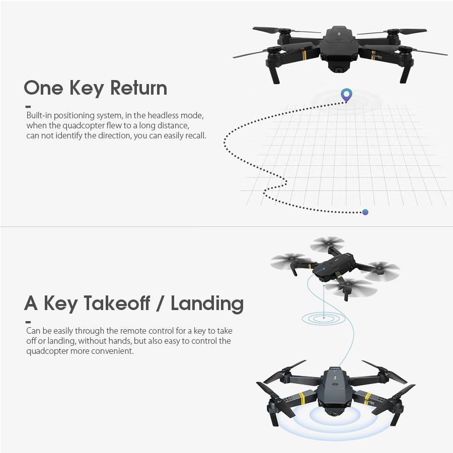 Flycam chất lượng hình ảnh 4K - Máy bay điều khiển từ xa EBO E58 Drone X Pro