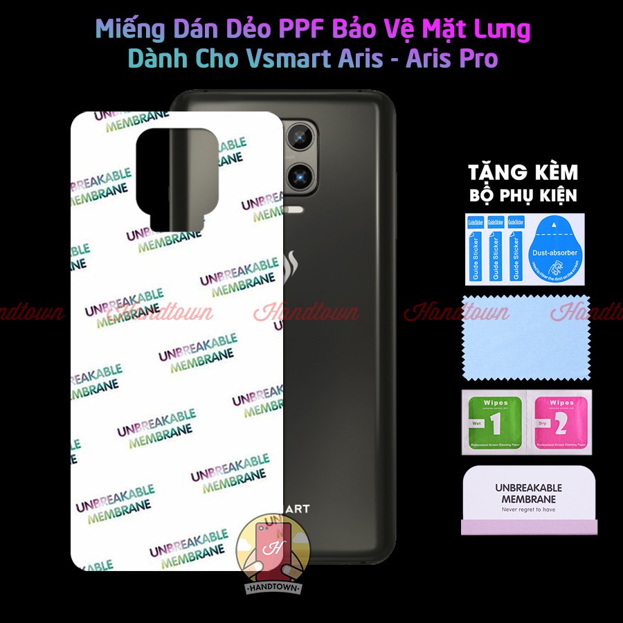 Dán Ppf Mặt Lưng Vsmart Aris / Aris Pro Hiệu Ứng Cầu Vồng và Trong Suốt Không Full Viền