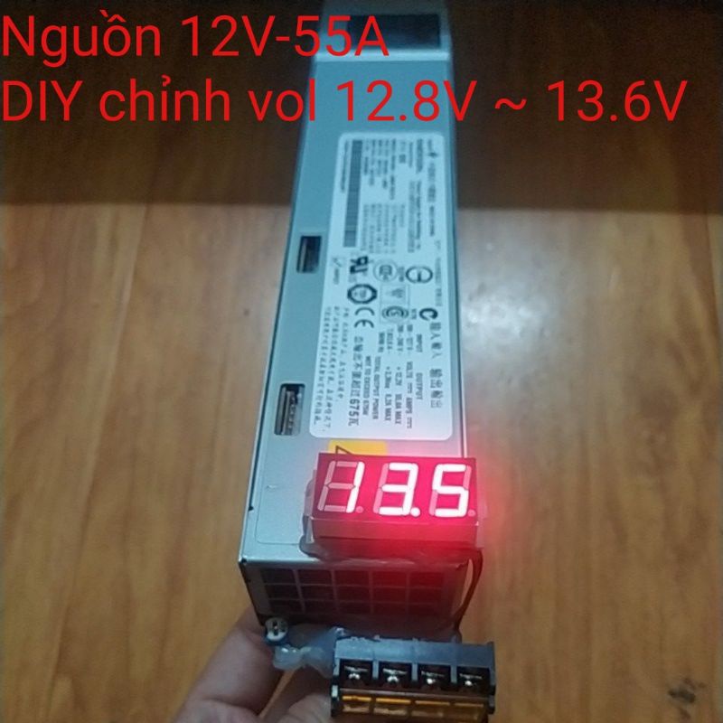 Nguồn 12V HP Acbel, Emerson 12V-55A  675W