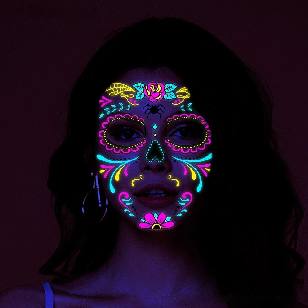 Bộ 4 Hình Xăm Dán Họa Tiết Halloween Lâu Trôi Độc Đáo