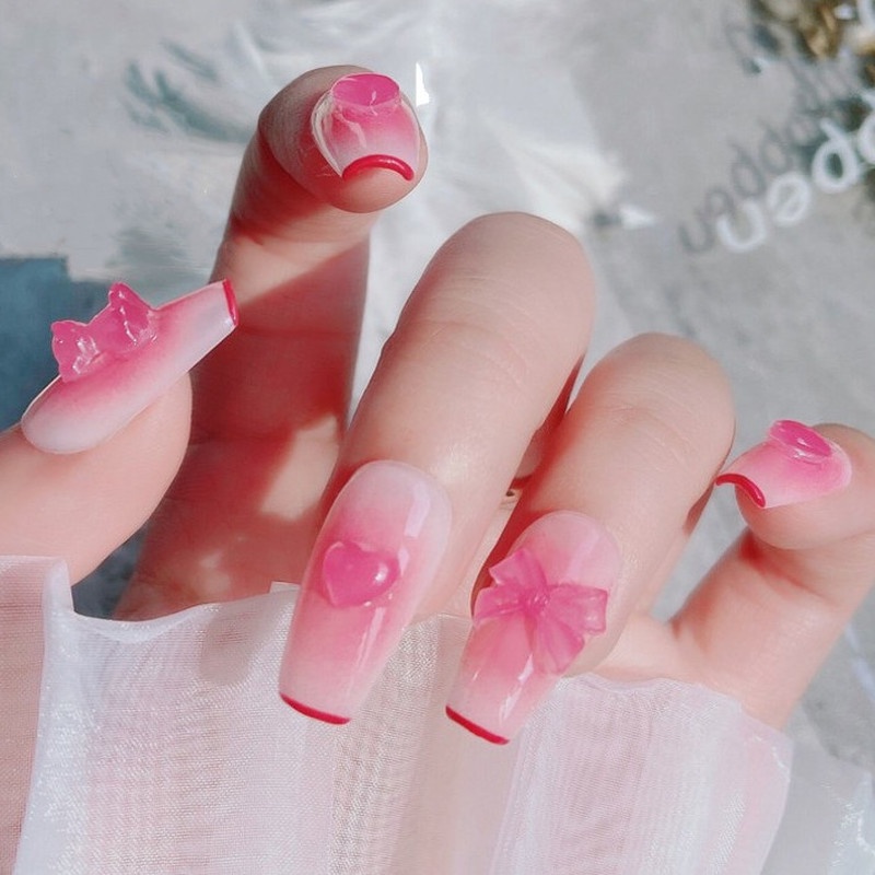 Hộp Phụ Kiện 3D Trong Suốt Trang Trí Móng Tay 7 Ô Xinh Xắn