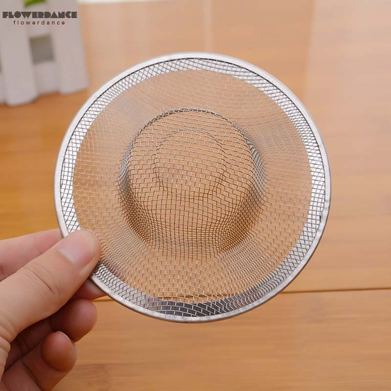 Đồ lọc rác gắn lỗ thoát nước bồn rửa làm từ inox kích thước lớn/trung bình/nhỏ giúp loại bỏ mùi hôi chống tắt nghẽn