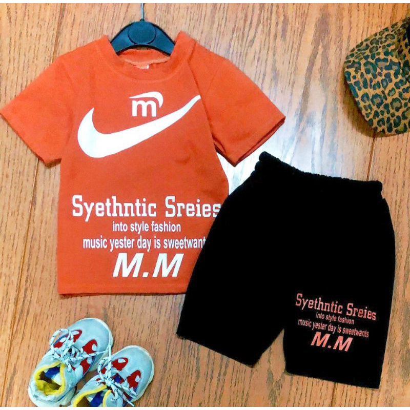 Bộ thể thao bé trai tay ngắn quần đùi thun cotton 4 chiều chính phẩm