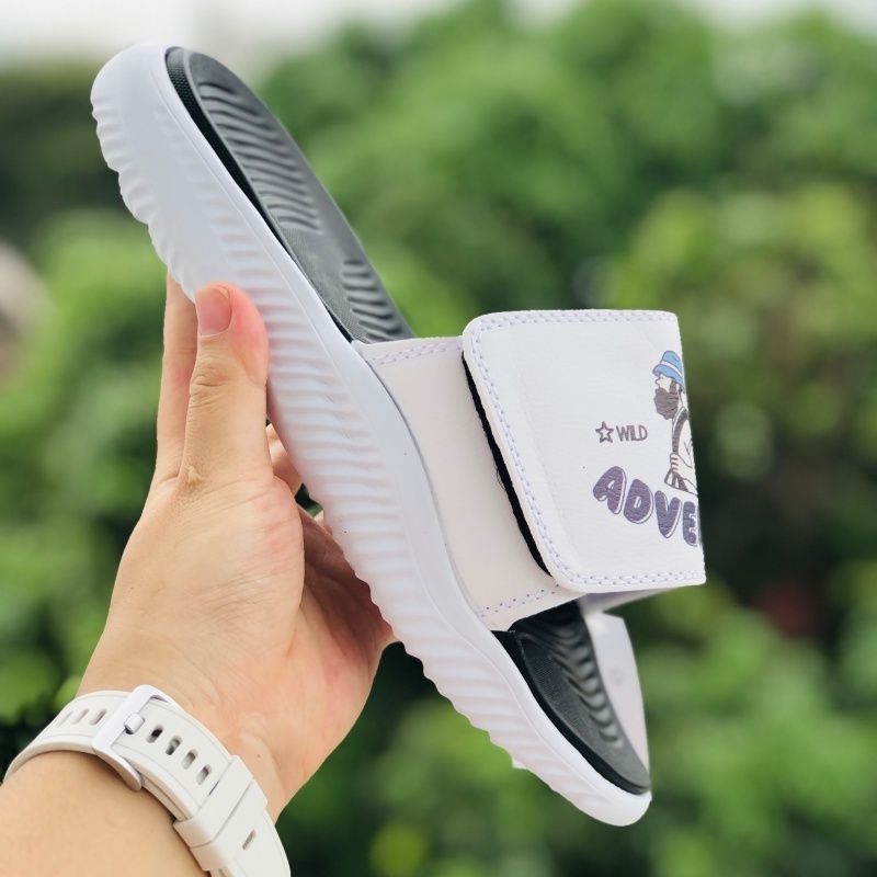 Dép Alphabounce adidas ❤️FREESHIP + FullBox❤️ quai ngang nam nữ Balô adventure chất xịn VNXK 1-1, đen-trắng