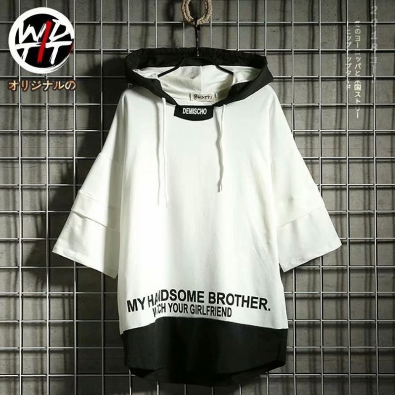 Men's Hoodie Short Sleeve Korean Fashion 2021 Size S-3Xl | BigBuy360 - bigbuy360.vn