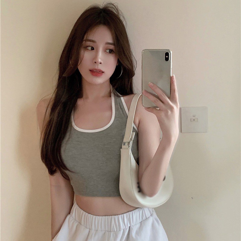 Áo Tank Top Màu Sắc Đơn Giản Quyến Rũ Cho Nữ