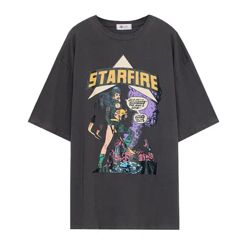 Áo Thun Thời Trang Tay Ngắn In Chữ Phong Cách Hàn Quốc Cá Tính