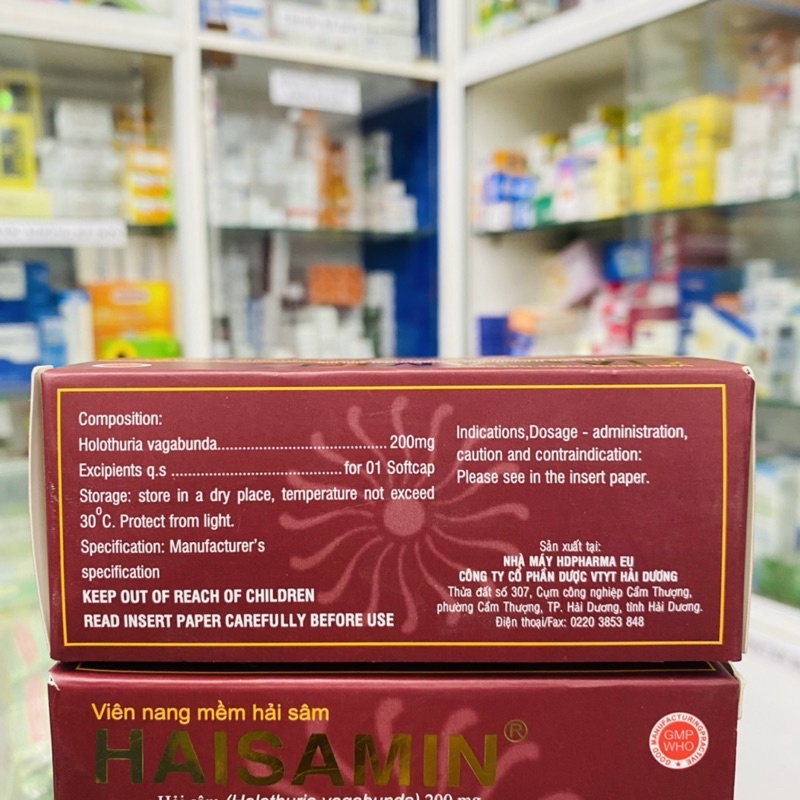 ✅ Haisamin viên nang mềm hải sâm bồi bổ cơ thể tăng cương sinh lưc haisam hộp 30 viên