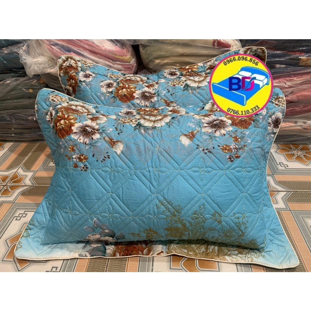 Vỏ gối nằm , áo gối nằm trần bông cotton poly dày dặn nhiều mẫu
