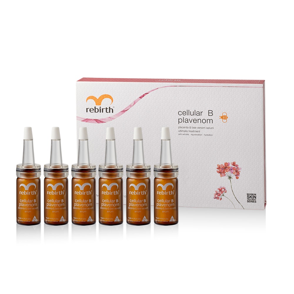 Bộ 06 Serum tế bào gốc Rebirth nhau thai cừu & nọc ong