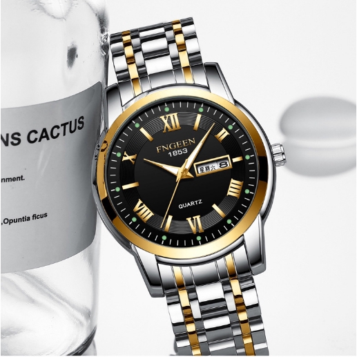 Đồng Hồ Đeo Tay Fngeen 7059 Kiểu Máy Quartz Dây Chất Liệu Thép Sang Trọng