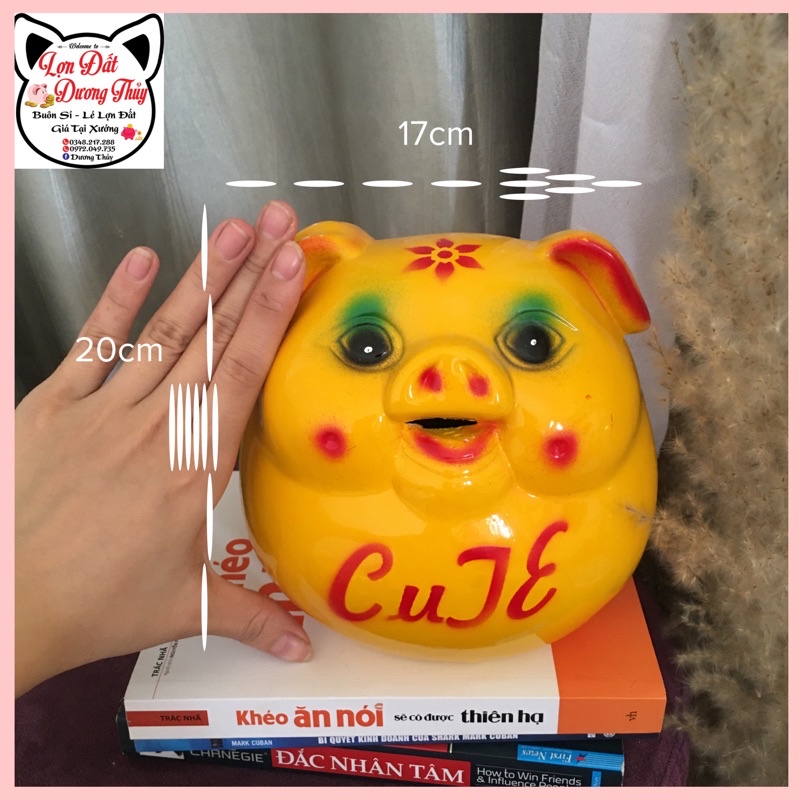 Heo đất/Lợn đất cute viết chữ theo yêu cầu T2