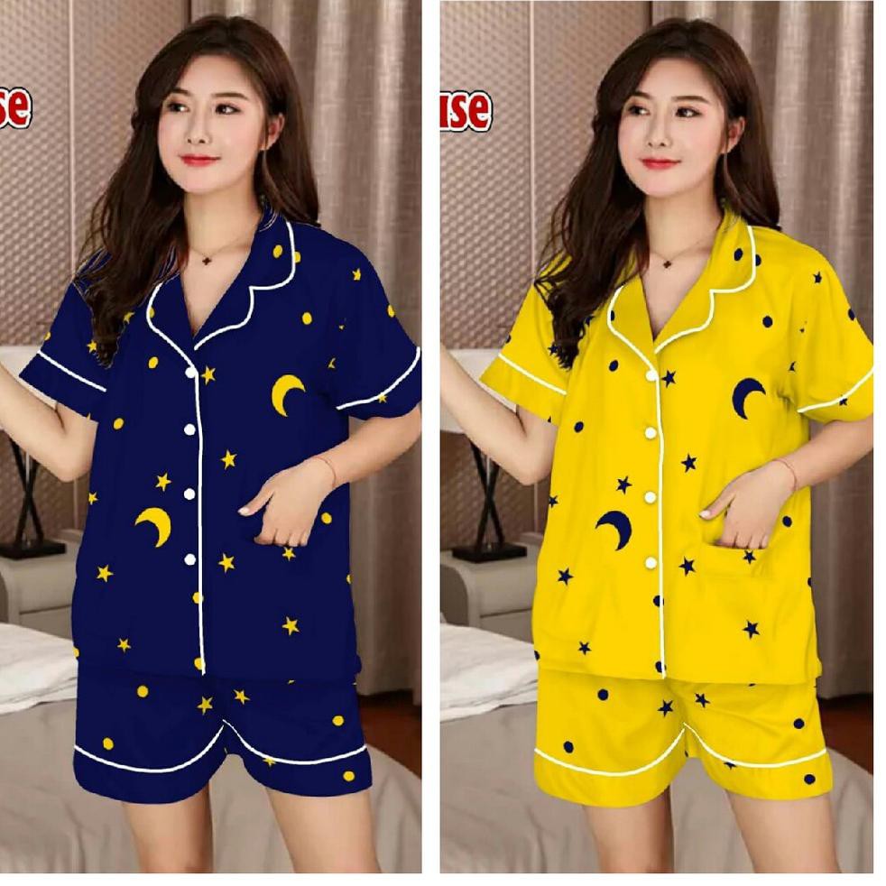 Quần Short Cotton Họa Tiết Trăng Sao Phong Cách Nhật Bản Cho Nam Size Xl Hp9