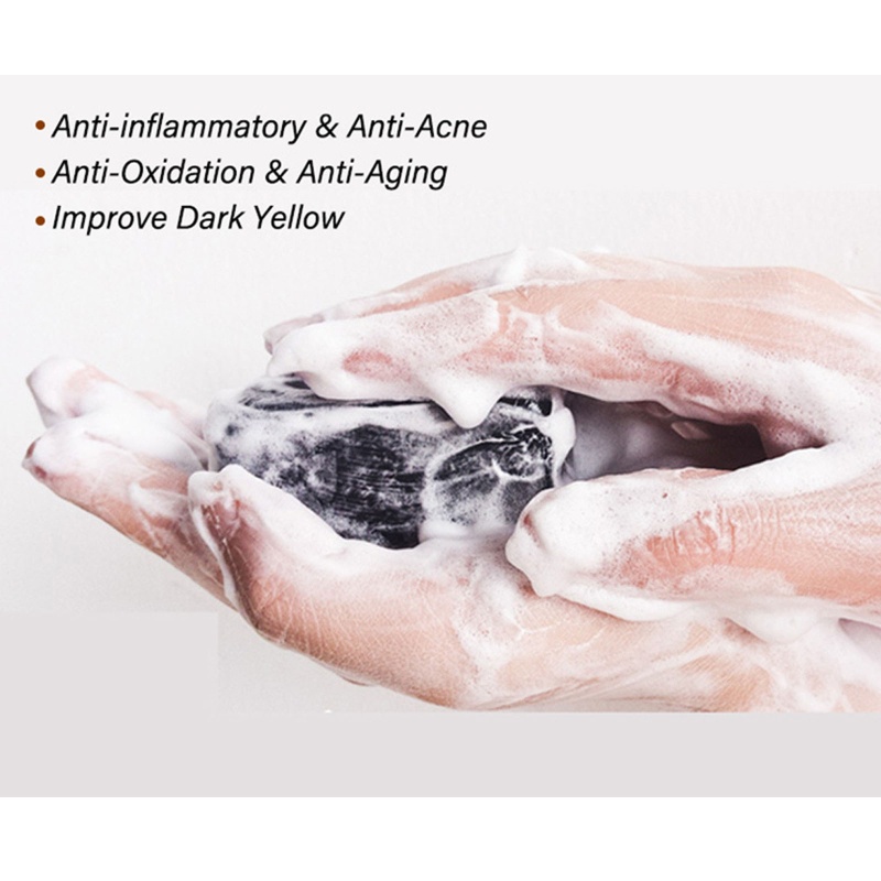 Xà Phòng Dưỡng Ẩm Thành Phần Hữu Cơ Tự Nhiên Màu Đen