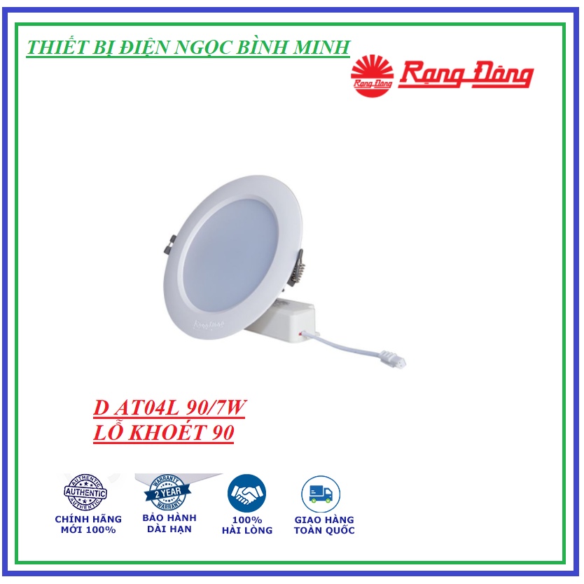 Đèn led âm trần 7w 9w 12w chính hãng Rạng Đông
