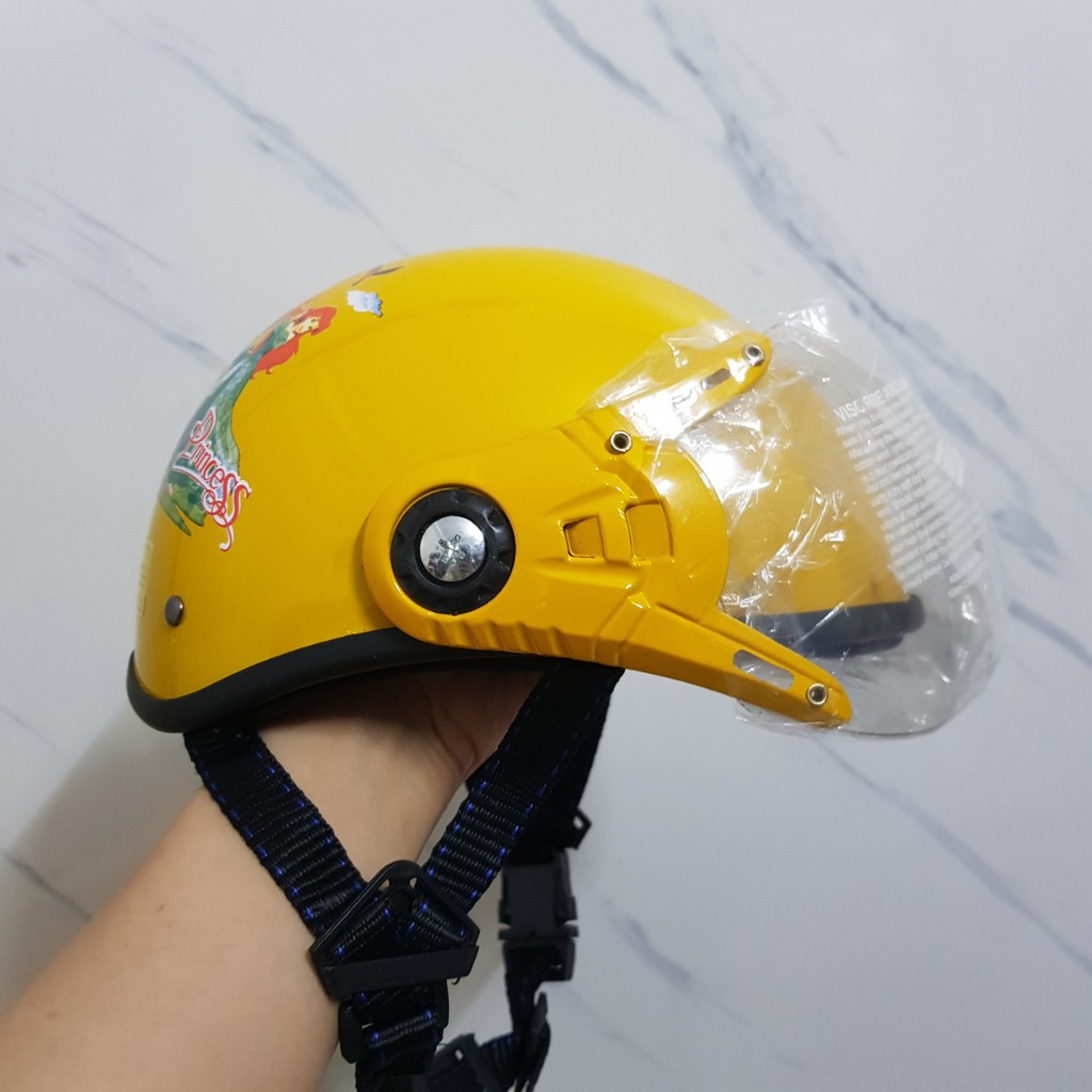 MŨ BẢO HIỂM TRẺ EM CÓ KÍNH -SIÊU NHẸ - LỚP LÓT THÔNG HƠI - CHO BÉ TỪ 2 ĐẾN 8 TUỔI