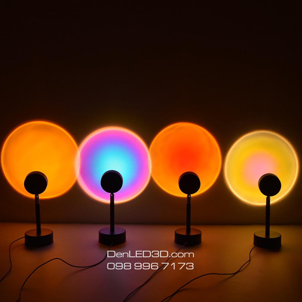 [App + Remote] Đèn Led Hoàng Hôn Sunset Light 16 Màu