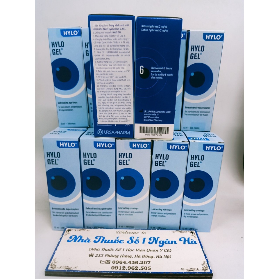 HYLO GEL 0,2% 10ml– NƯỚC MẮT NHÂN TẠO VÀ HỆ THỐNG BƠM VÔ KHUẨN ĐỊNH LIỀU COMOD