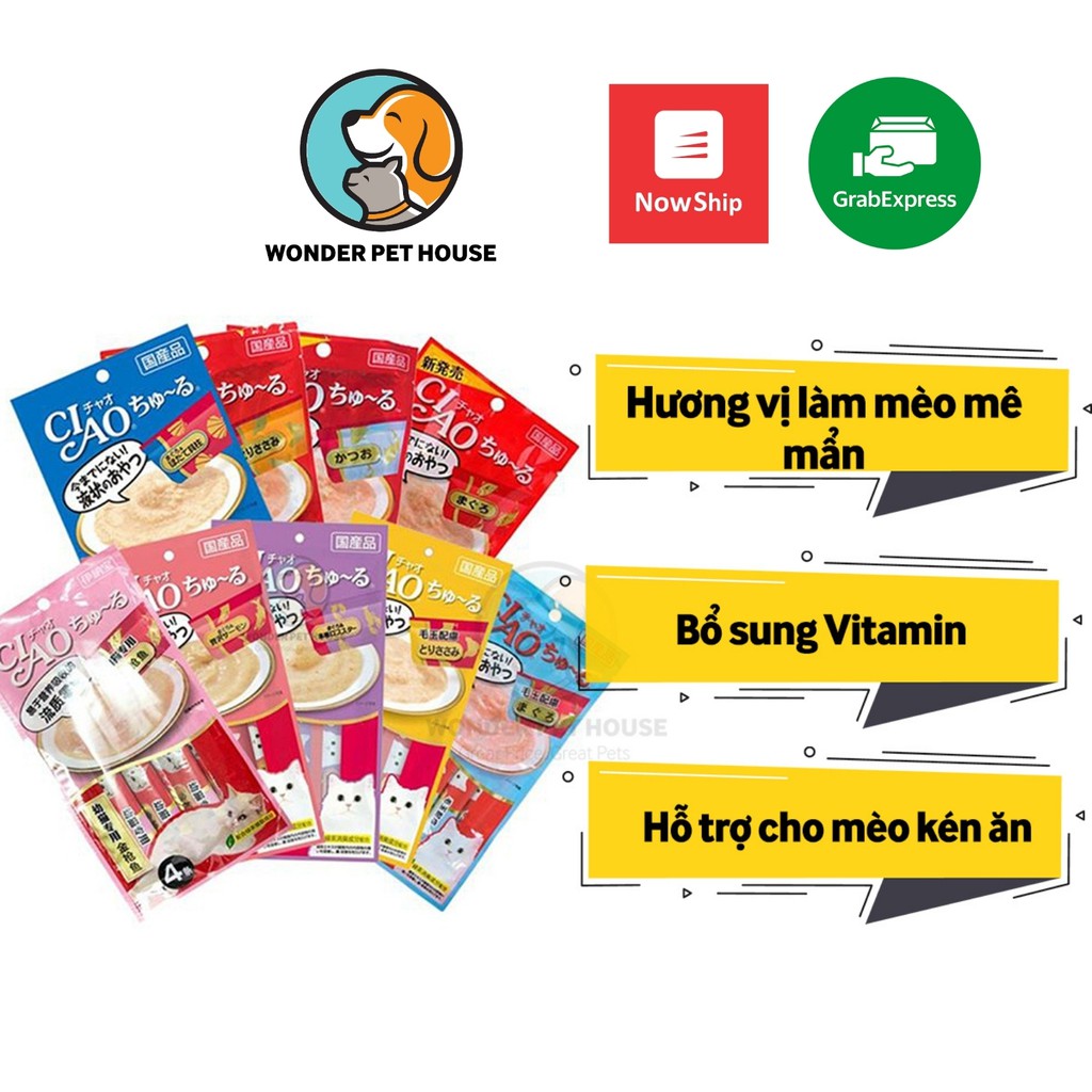 [CIAO CHURU] Súp thưởng Ciao- Súp thưởng thơm ngon cho mèo