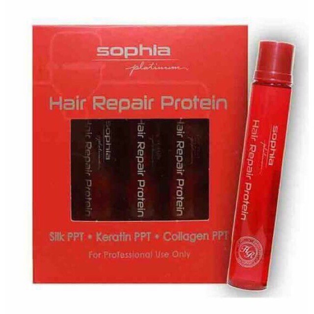 Huyết thanh phục hồi tóc hư tóc nát tóc sun cực hiệu quả proein sophia 13ml - Lẻ 1 Ống