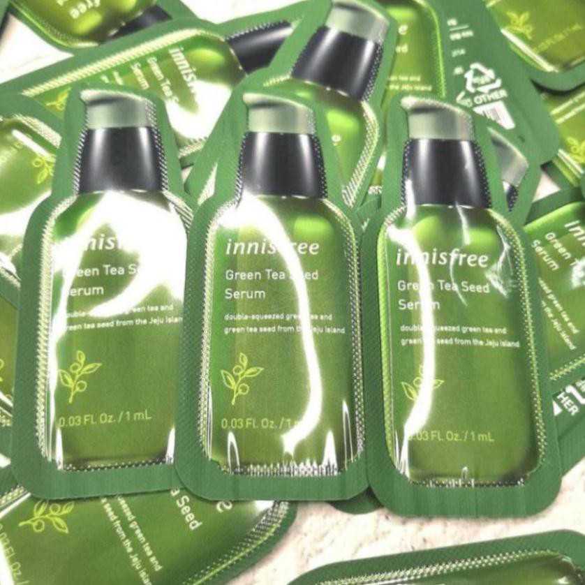Sample kem dưỡng da trà xanh Innisfree The Green Tea Seed Cream