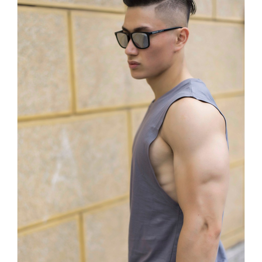 ÁO TANKTOP TẬP GYM ÁO 3 LỖ COTTON THẤM HÚT MỒ HÔI THOÁNG MÁT ảnh thật, tư vấn đổi trả