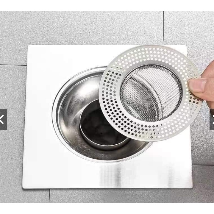 Lọc Rác Ống Cống Bồn Rửa Inox Tiện Lợi, Bịt Nắp Cống Chống Tắc Cống