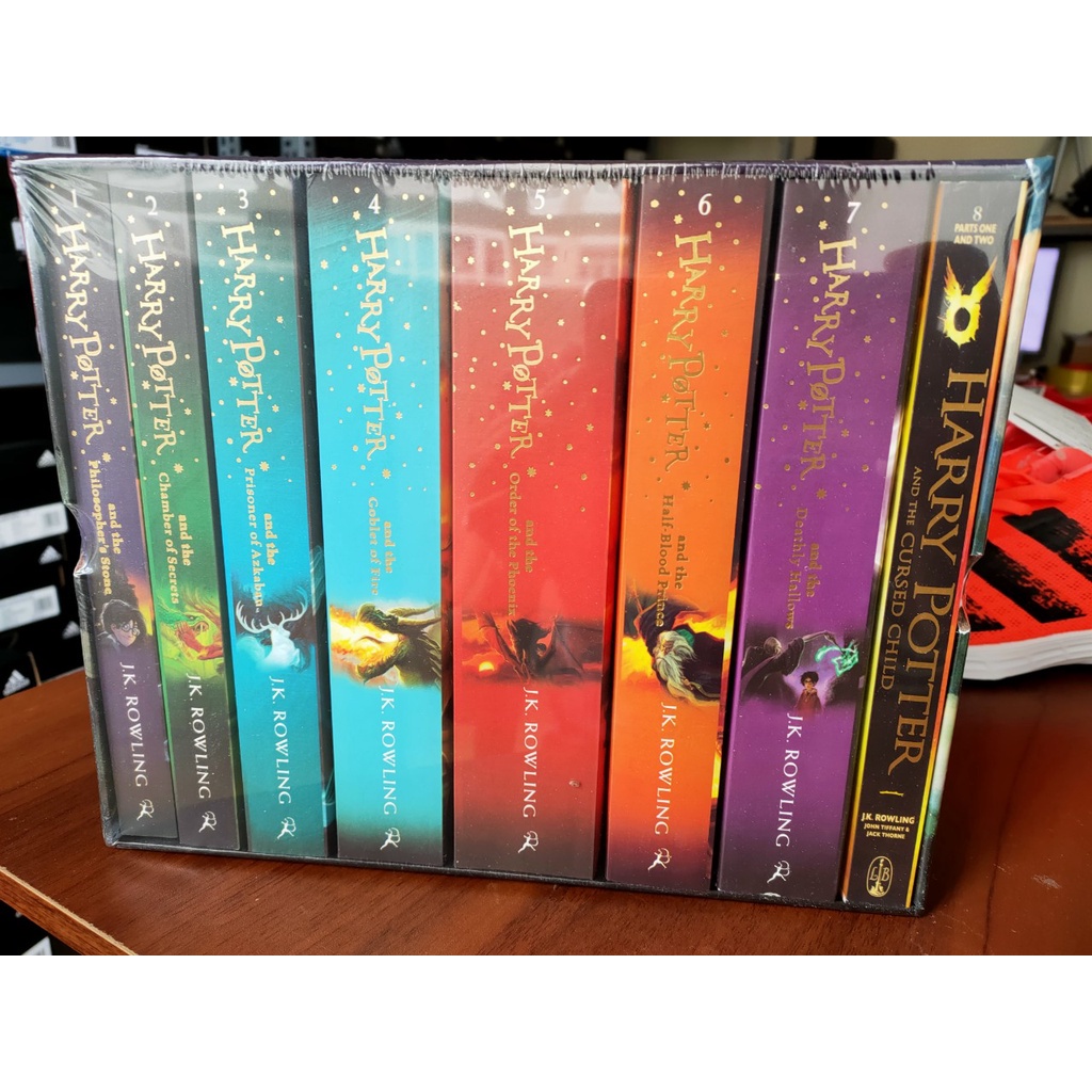 Hàng Nhập - Harry Potter (Full Box Set 7+1 Tập - Phiên Bản 100% Tiếng Anh, File MP3 ) - Hộp rách (Trong OK)