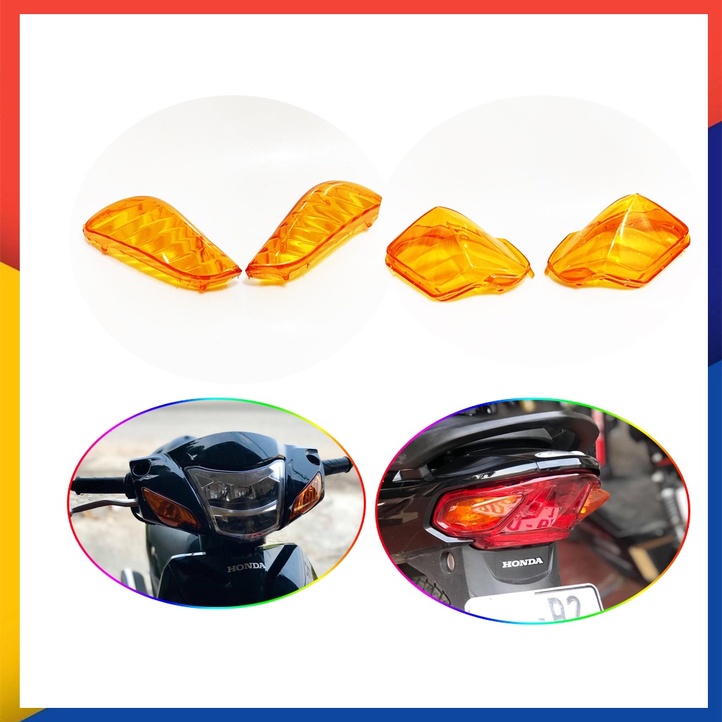 Nắp xi nhan cam trước sau lắp cho xe wave 2007 đến 2021 (100cc ,110cc) siêu đẹp