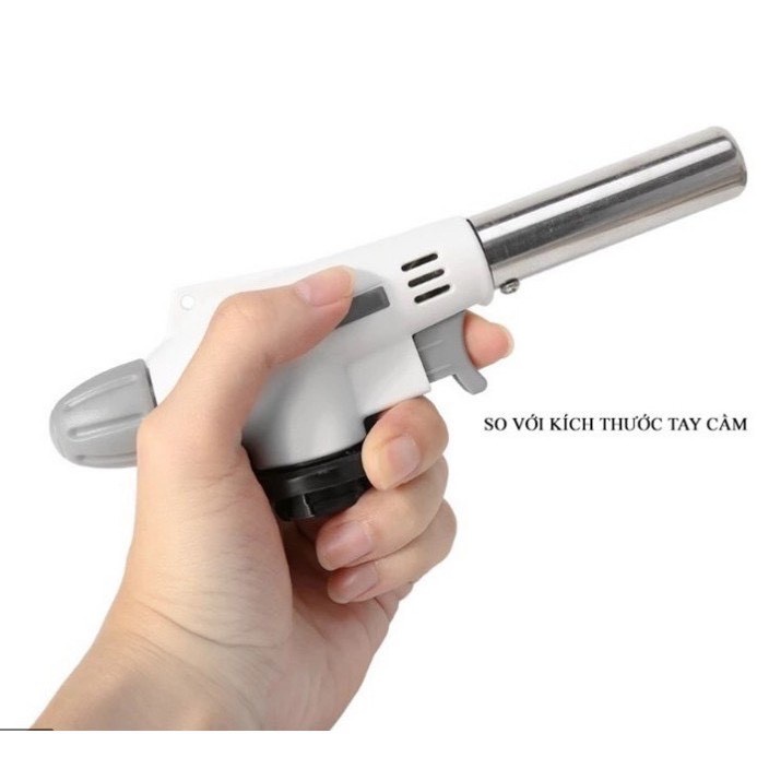 Đèn Khò Ga Đánh Lửa Tự Động Dùng Cho Bình Ga Mini Chất Liệu Đồng Và Thép Không Gỉ Chịu Nhiệt