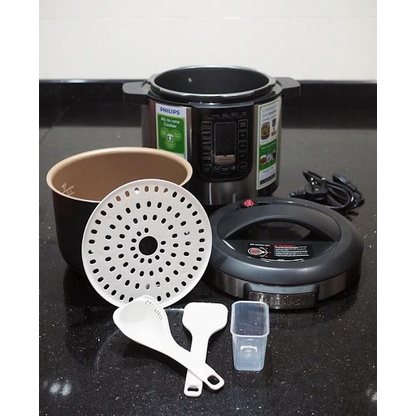 Nồi áp suất điện tử đa năng Philips HD2137 - 1000W 6L, bảo hành 2 năm | Hàng chính hãng