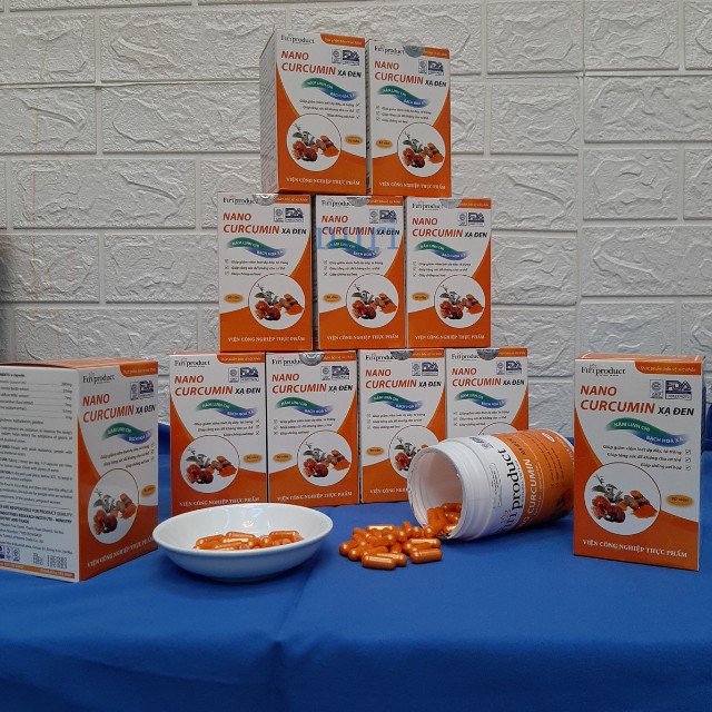 [Freeship ,Lô Sản Xuất Mới Nhất] NaNo CurCuMin Xạ Đen, Tinh Bột Nghệ Giảm Viêm Loét Dạ Dày, Chống Oxy Hóa,Chống Viêm | Thế Giới Skin Care