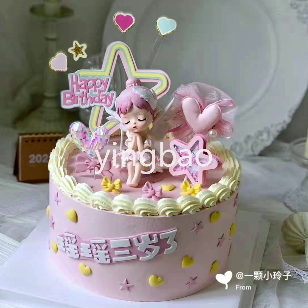 Phụ Kiện Trang Trí Bánh Kem Hình Búp Bê Công Chúa Bella Hoạt Hình Dễ Thương Dành Cho Bé Gái