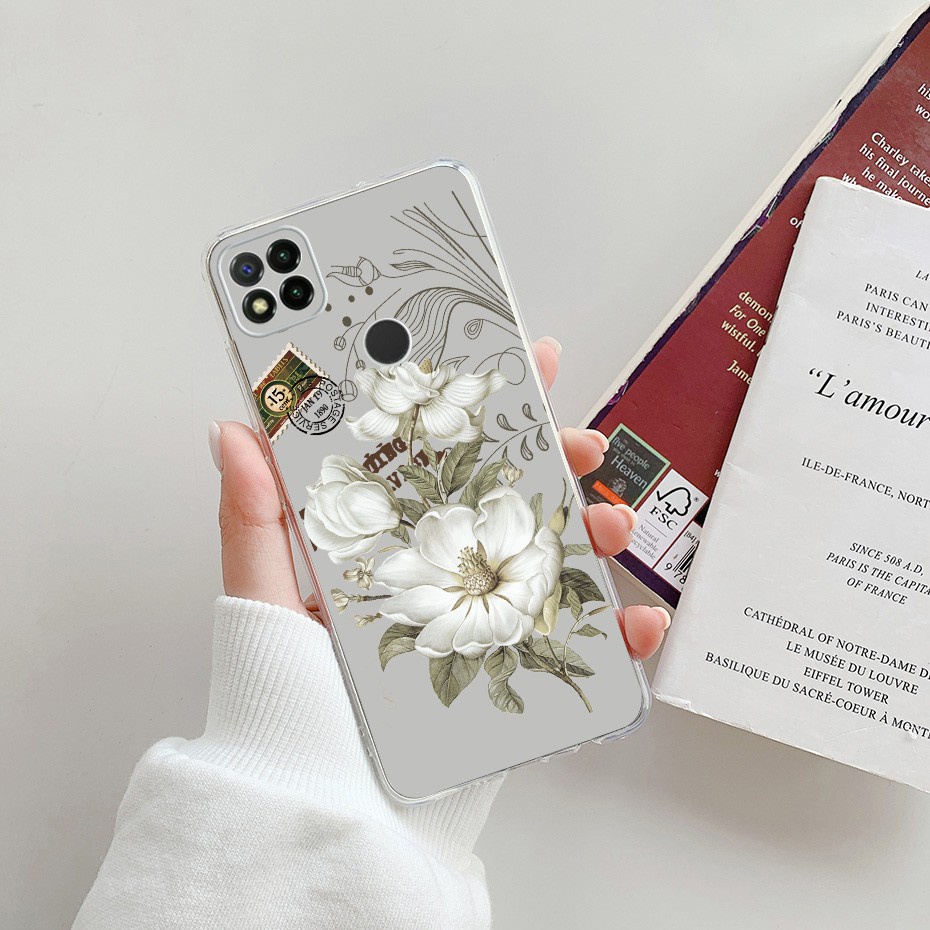 Ốp điện thoại TPU mềm in hình thời trang cho Xiaomi Redmi 9 9a 9c