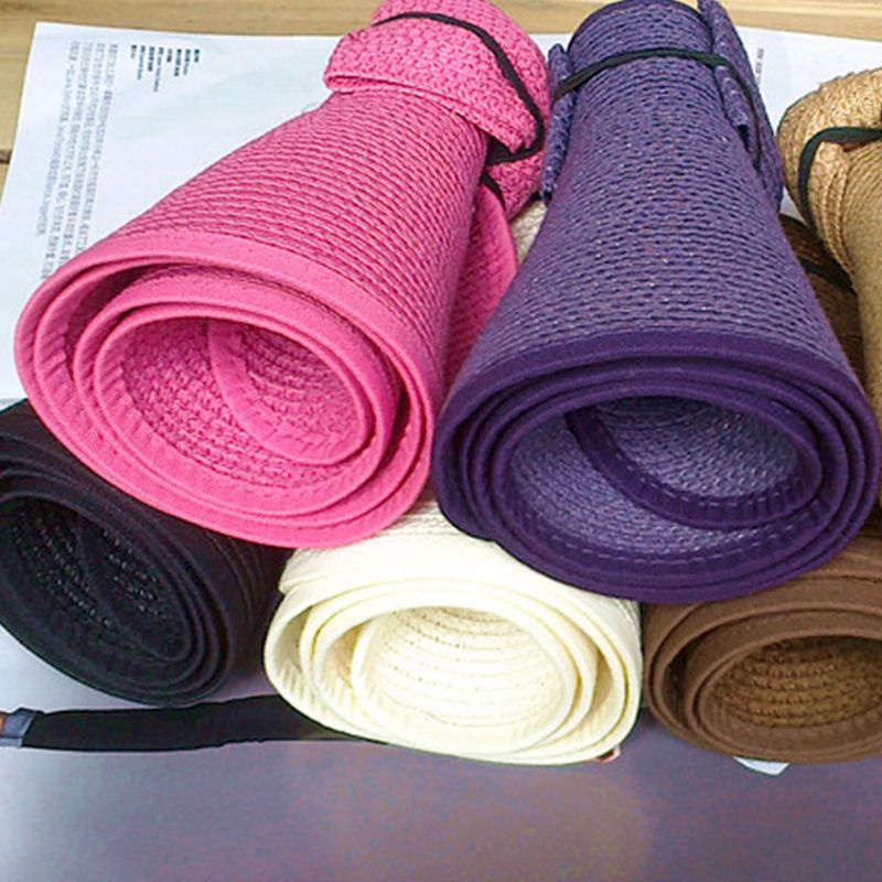 Mũ Rơm Chống Nắng Mùa Hè Hở Chóp Thắt Nơ Lưng Có Thể Điều Chỉnh Thoáng Khí Cho