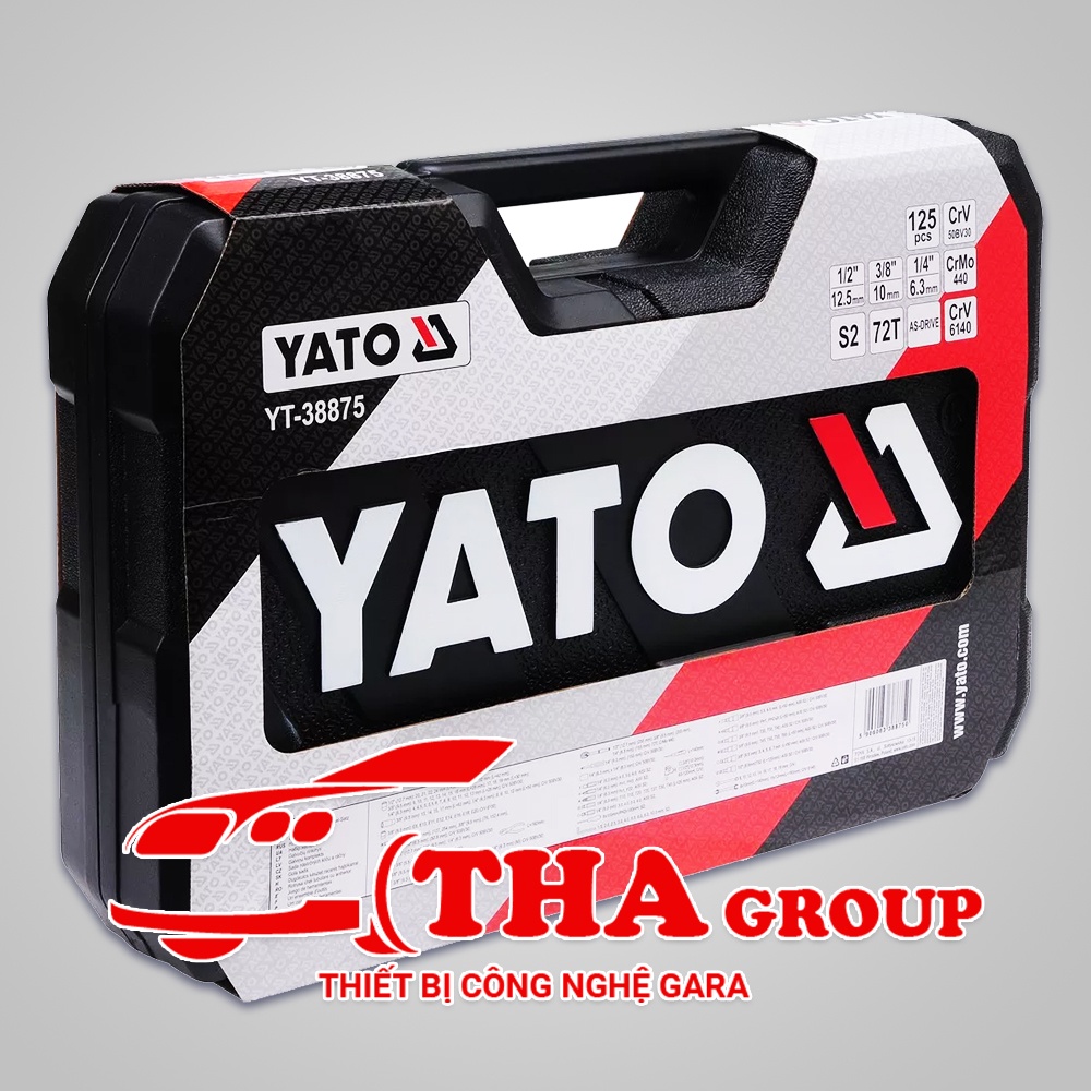 BỘ ĐỒ NGHỀ SỬA CHỮA Ô TÔ CHUYÊN DỤNG 126 CHI TIẾT YATO BALAN