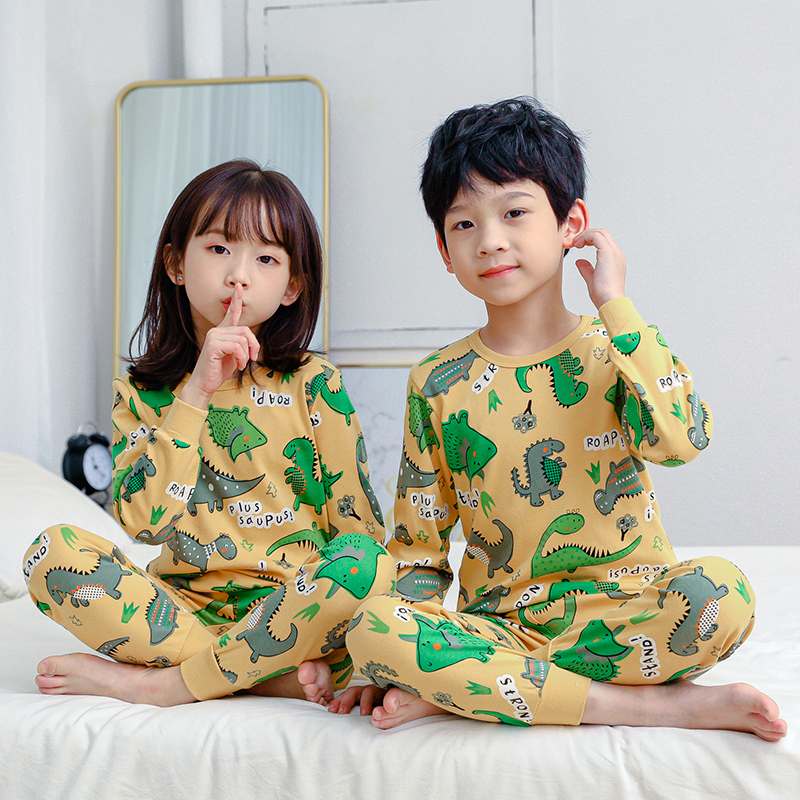 Bộ quần áo ngủ pijama in họa tiết hoạt hình xinh xắn cho bé