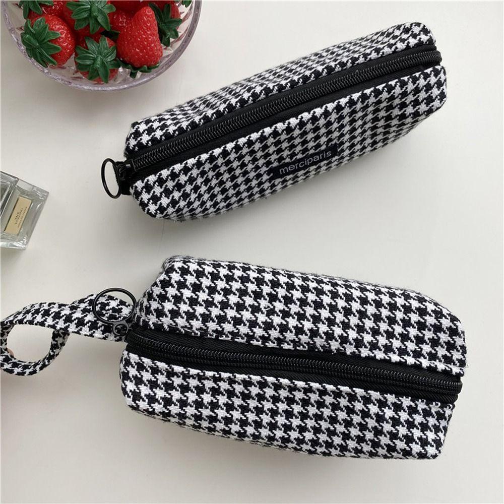 Túi Đựng Bút / Đồ Trang Điểm Đa Năng Sức Chứa Lớn Có Dây Đeo Cổ Tay