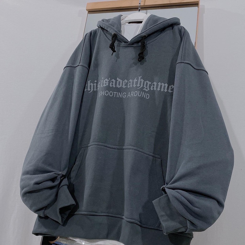 Áo Hoodie nỉ bông CỜ VUA màu ĐEN/XÁM/KEM 🖤 Nam nữ unisex 🖤 Áo hoodie form rộng
