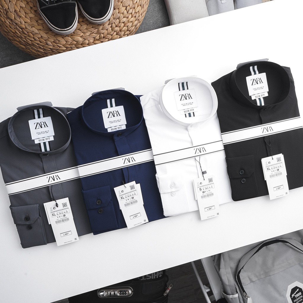 Áo sơmi tay dài linen Z|R dáng SLIMFIT💖💖1 trong những chiếc áo sơ mi linen đập tan cơn nóng mùa hè💖