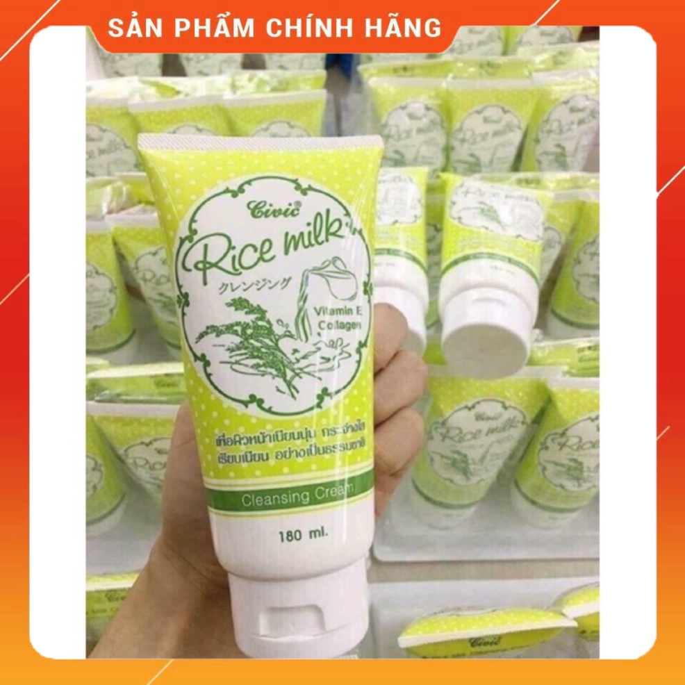 Sữa rửa mặt gạo Rice Milk Civic 180ml Thái Lan