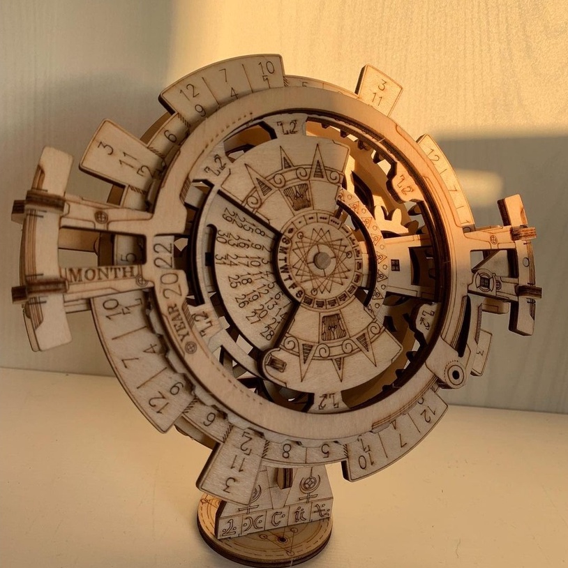 Mô Hình Gỗ 3D Lắp Ráp ROBOTIME Lịch Vạn Niên Perpetual Calendar LK201