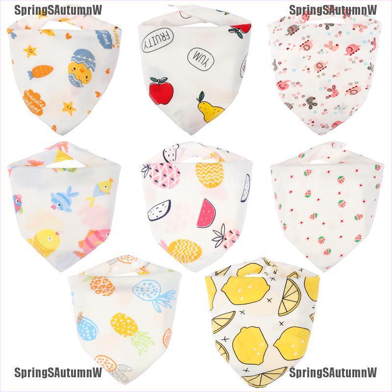 [Choice] 8PCS Baby Bandana Bibs Cotton