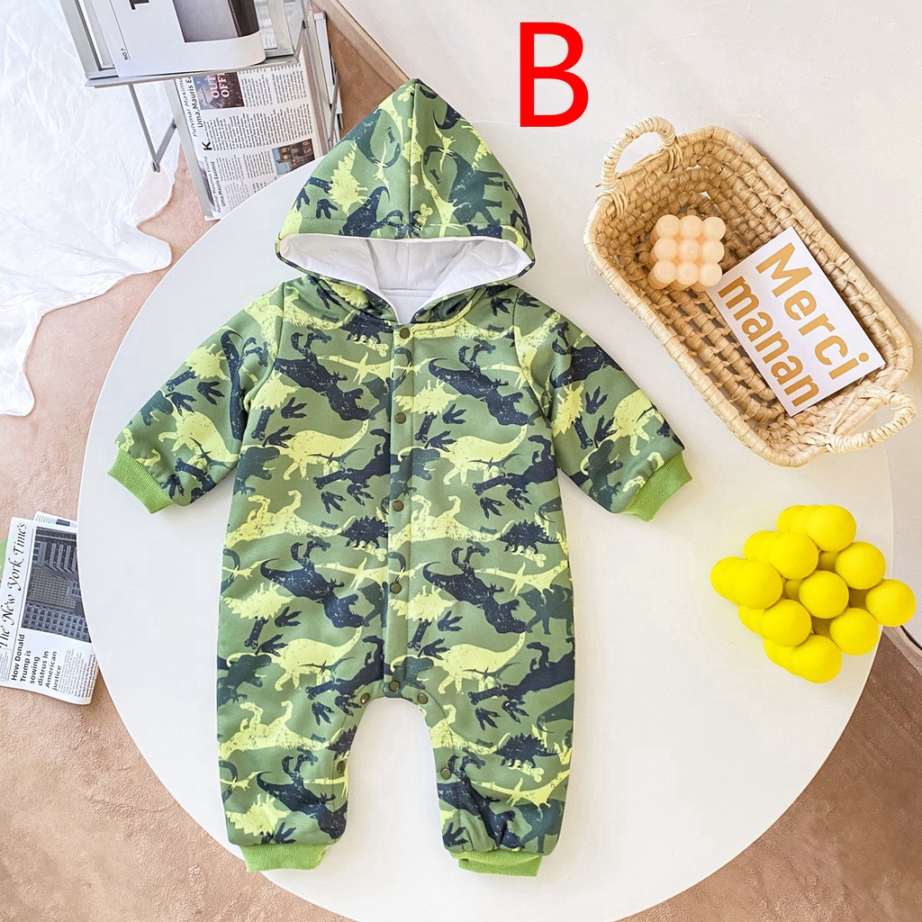 Sanlutoz Bộ Áo Liền Quần Tay Dài Dễ Thương Thời Trang Mùa Đông Cho Bé Sơ Sinh