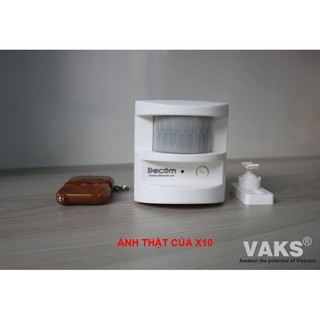 Bộ Báo Trộm - Báo Khách cảm ứng hồng ngoại X10 + 1 remote điều khiển từ xa - sx tại VN